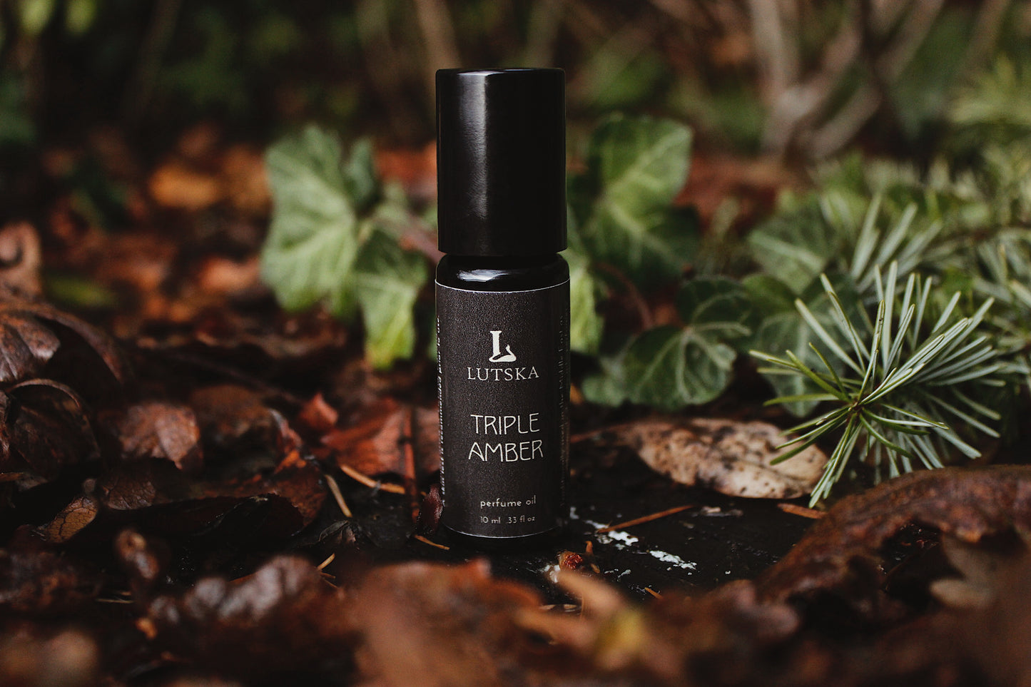 Triple Amber Natural Perfume Oil Handmade in Canada by Lutska Botanica
