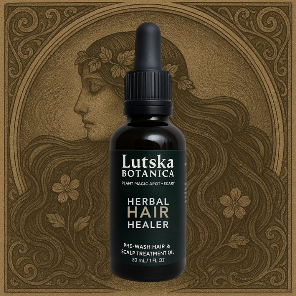 HERBAL HAIR HEALER ~ Pre-Wash Hair Growth & Scalp Treatment Oil