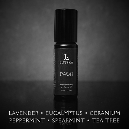 DAWN 🌿 Aromatherapy Perfume Oil Roller ~ Lavender, Spearmint, Peppermint, Eucalyptus, Geranium