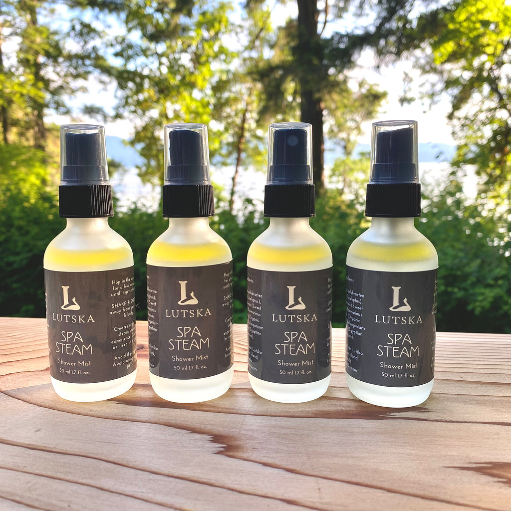 SPA STEAM MIST 🚿 Shower Aromatherapy Spray ~ Eucalyptus, Rosemary, Orange, Geranium