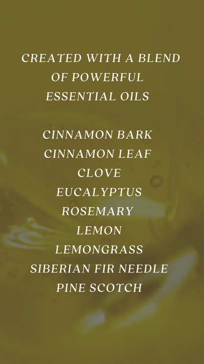 ROMANI REMEDY™ - Aromatherapy Roller ~ Cinnamon, Clove, Eucalyptus, Rosemary, Lemon, Lemongrass, Pine