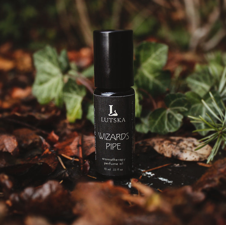 Wizards Pipe Natural Perfume Oil Handmade in Canada by Lutska Botanica