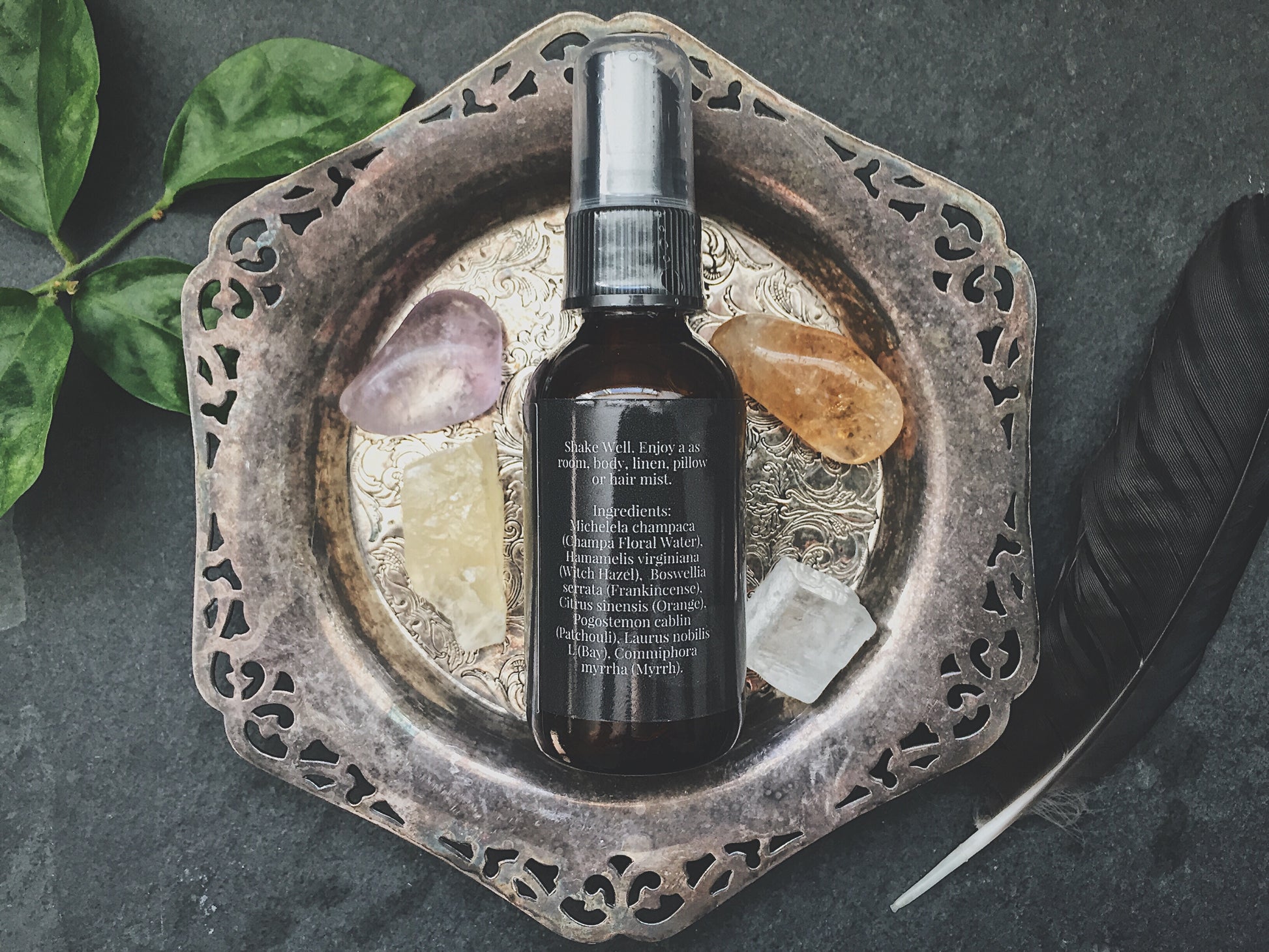 patchouli frankincense spray - smokeless incense - smudge mist